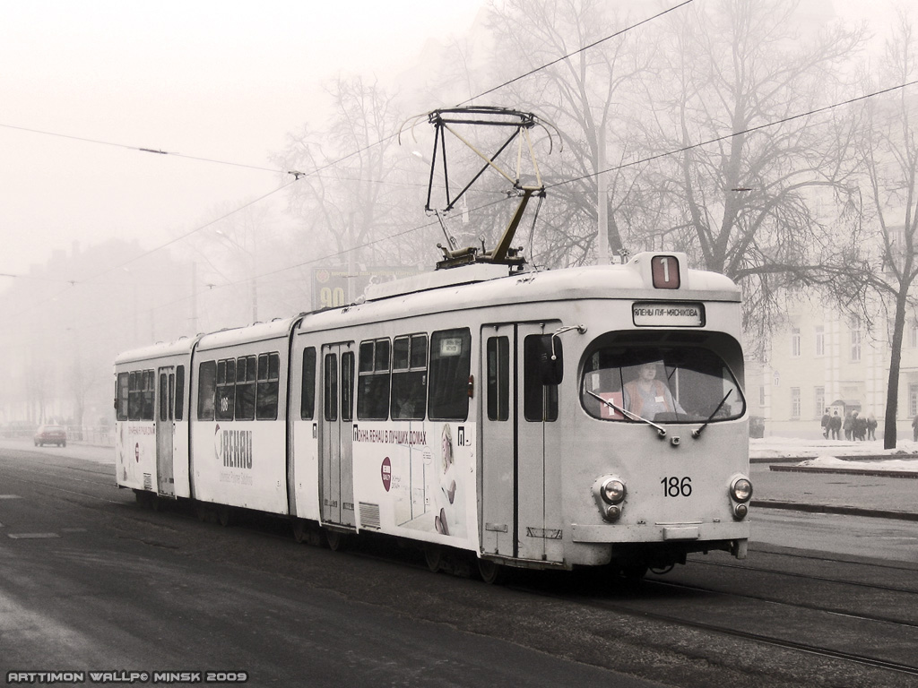 Минск, DWM GT8-D № 186; Фотомонтаж