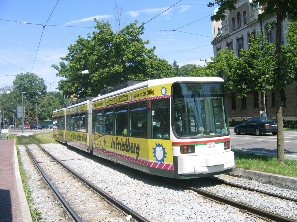 Аугсбург, Adtranz GT6M № 604