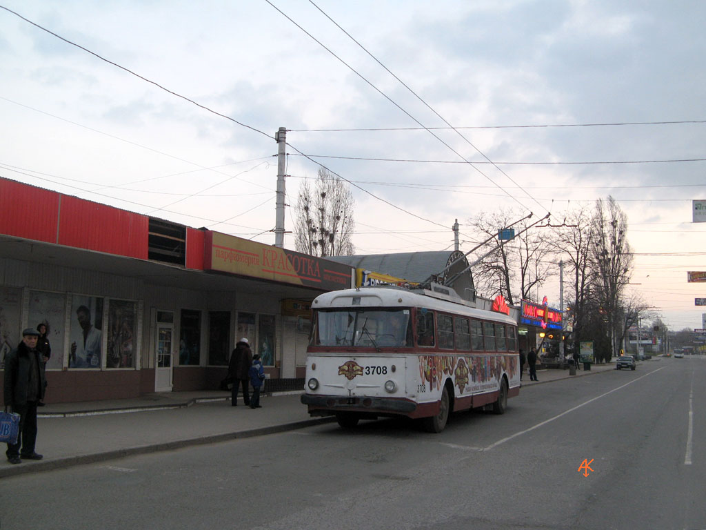 Крымский троллейбус, Škoda 9TrH27 № 3708