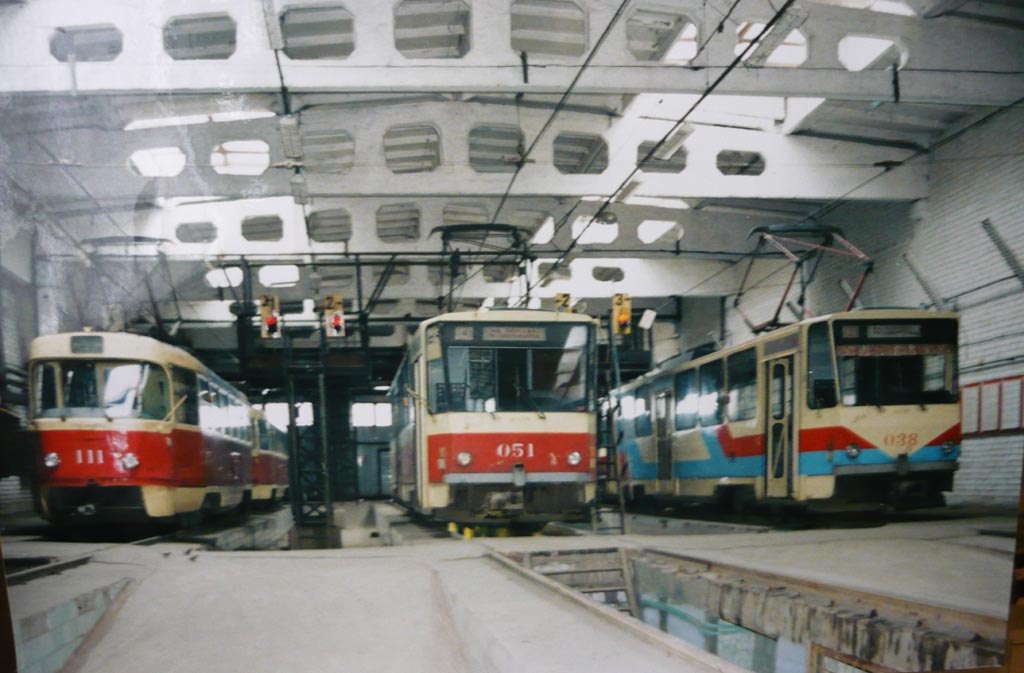 Kursk, Tatra T3SU (2-door) Nr 111; Kursk, Tatra T6B5SU Nr 051; Kursk, Tatra T6B5SU Nr 038