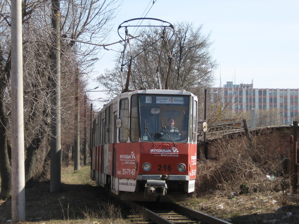 Винница, Tatra KT4SU № 216