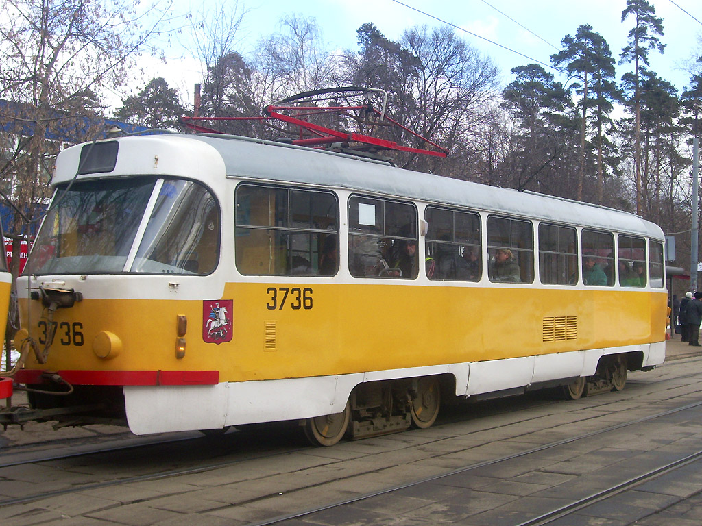 Moscow, Tatra T3SU # 3736 Moscow, Tatra T3SU # 3736