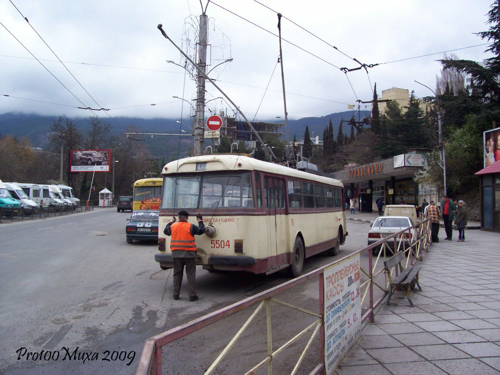 Крымский троллейбус, Škoda 9Tr19 № 5504