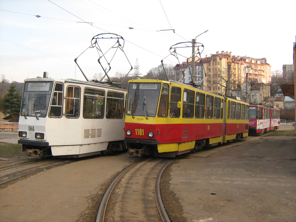 Львов, Tatra KT4D № 1161; Львов, Tatra KT4SU № 1101