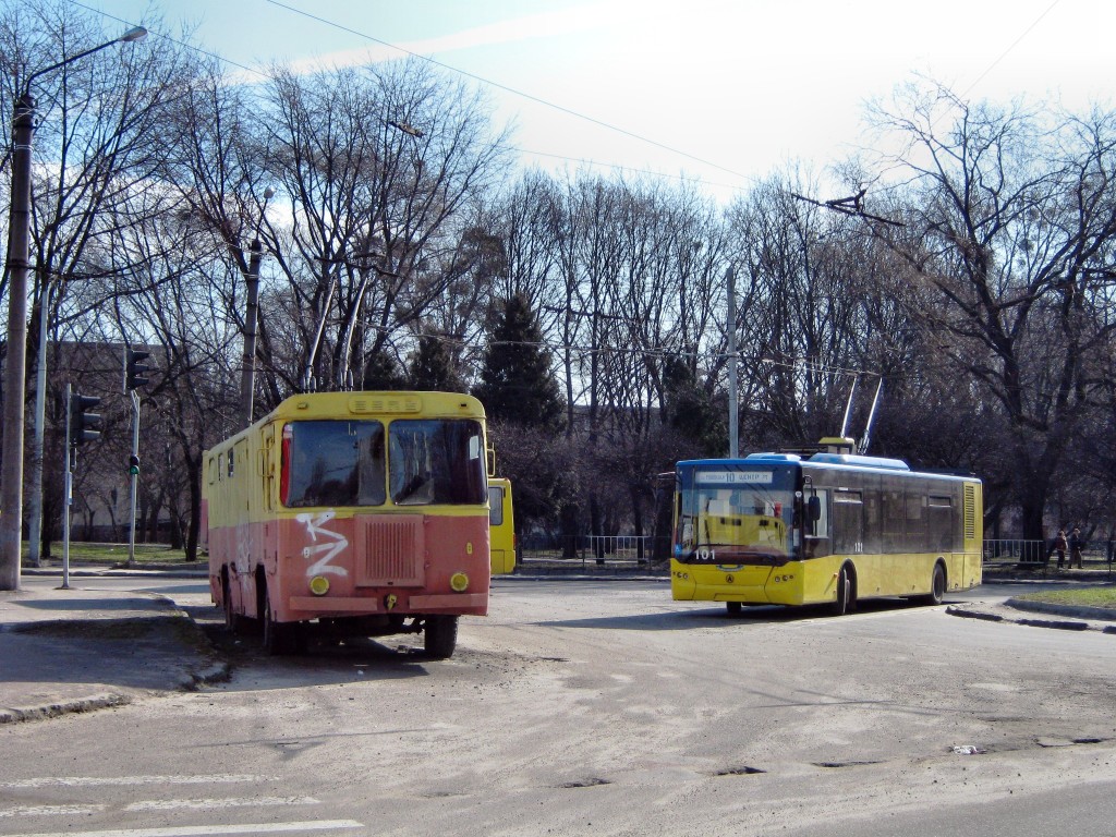Львов, ЛАЗ E183D1 № 101; Львов, КТГ-1 № ТГ-002