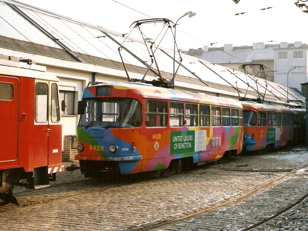 Prague, Tatra T3 № 6429; Prague — Tram depots