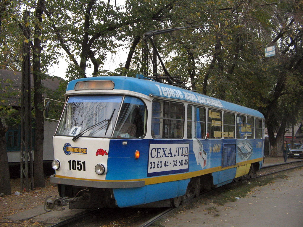 Алматы, Tatra T3D № 1051