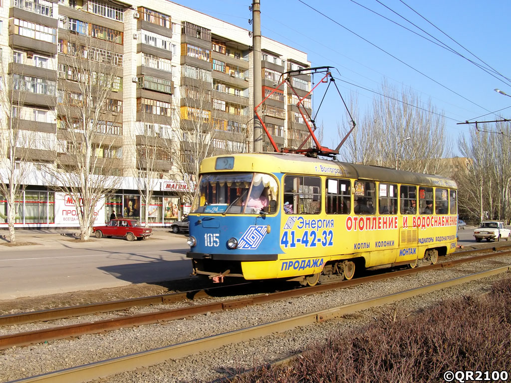 Волжский, Tatra T3SU № 105