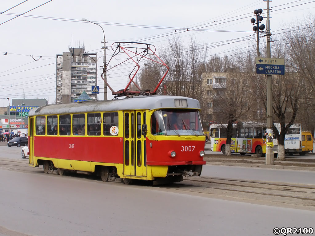 Wolgograd, Tatra T3SU (2-door) Nr. 3007