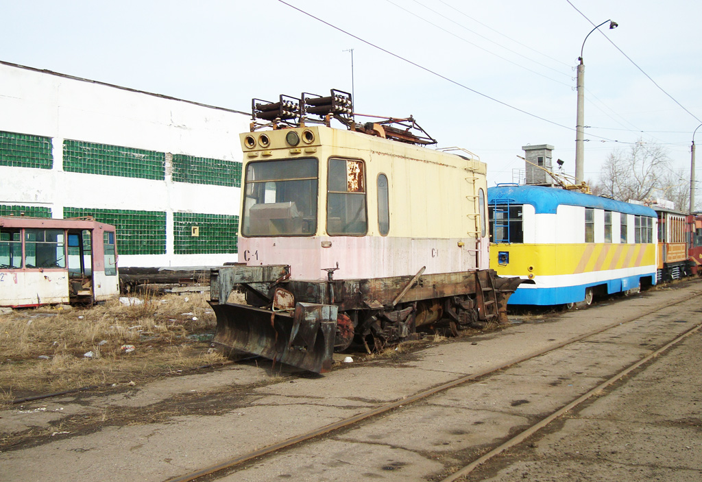 Казань, ВТК-01 № С-1; Казань — Трамвайные депо [1] — № 1 — территория в посёлке Карьер