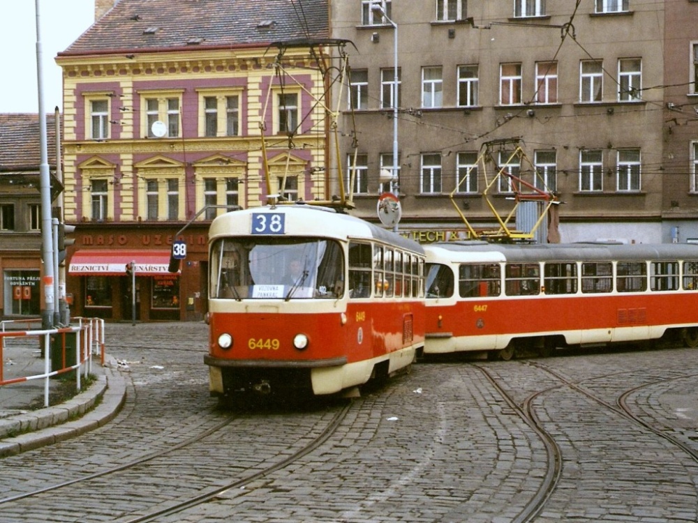 Прага, Tatra T3 № 6449; Прага, Tatra T3 № 6447