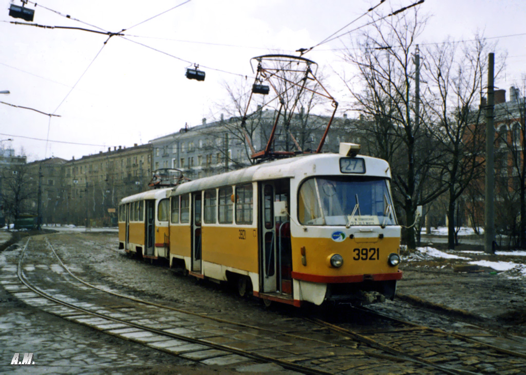 Москва, Tatra T3SU № 3921