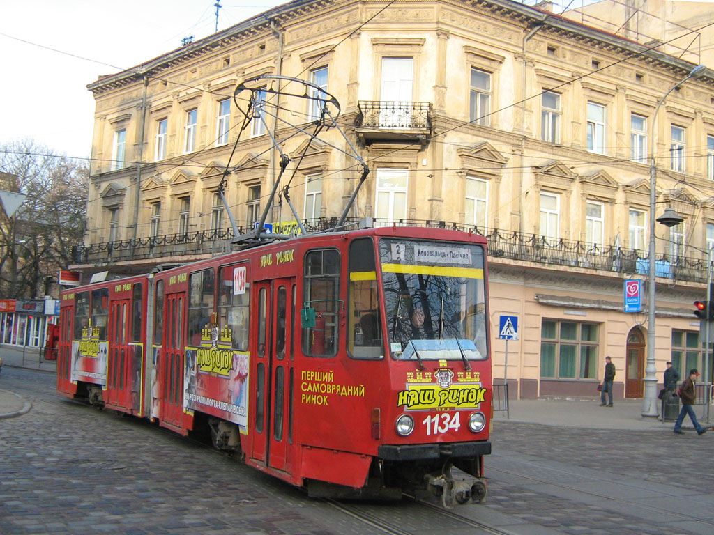 Львов, Tatra KT4SU № 1134