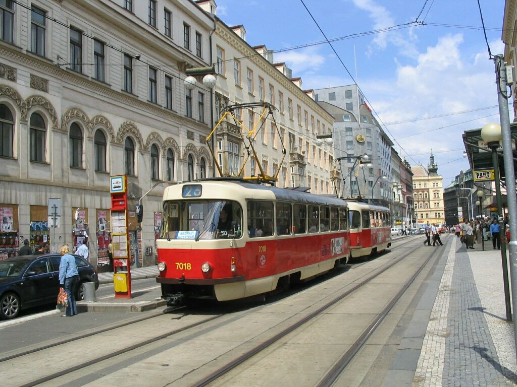 Прага, Tatra T3SU № 7018