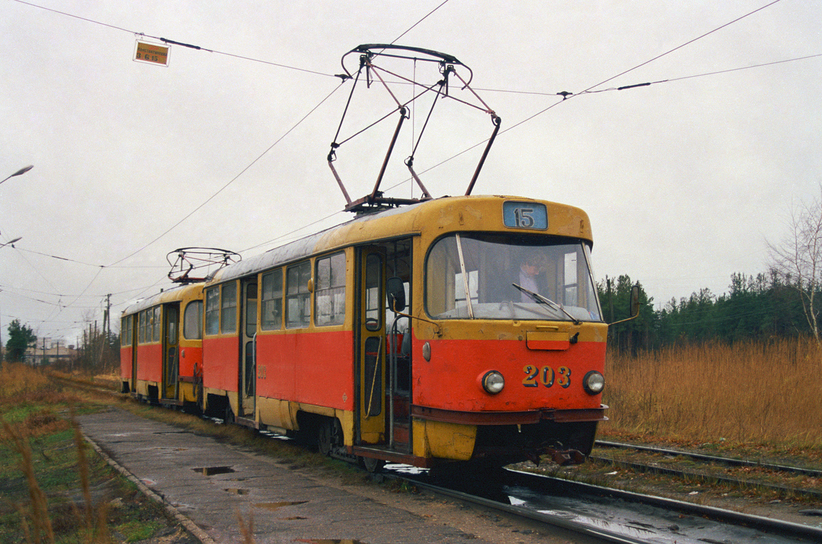 Тверь, Tatra T3SU № 203; Тверь — Тверской трамвай на рубеже XX и XXI вв. (2000 — 2001 гг.); Тверь — Трамвайные линии: Заволжский район (линия до дер. Старая Константиновка)