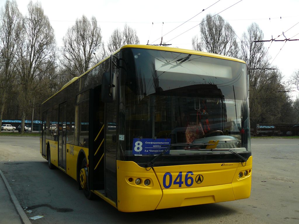 Запорожье, ЛАЗ E183D1 № 046