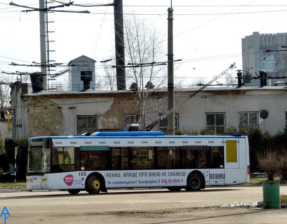 Львов, ЛАЗ E183D1 № 105