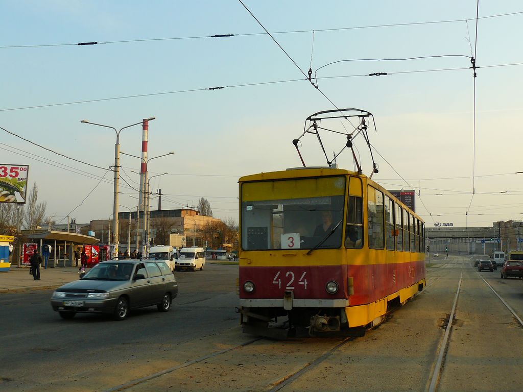 Запорожье, Tatra T6B5SU № 424