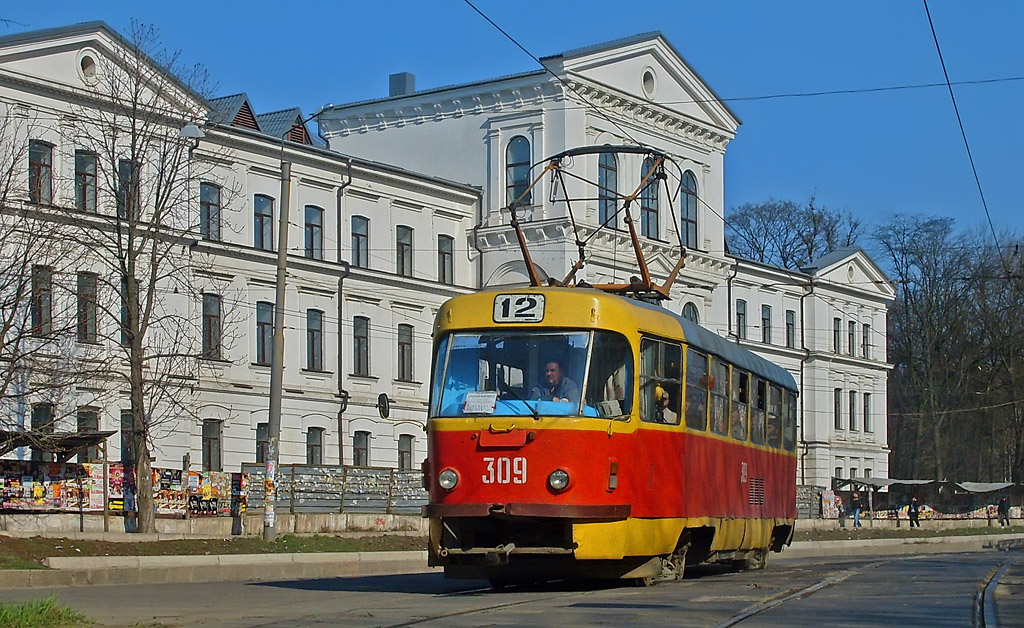 Харьков, Tatra T3SU № 309