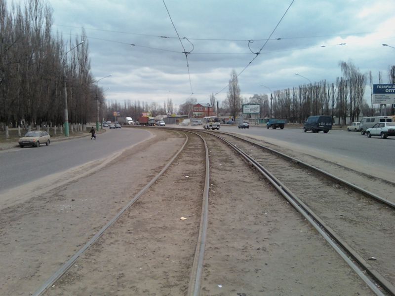 Voronezh — The remnants of Voronezh tramway