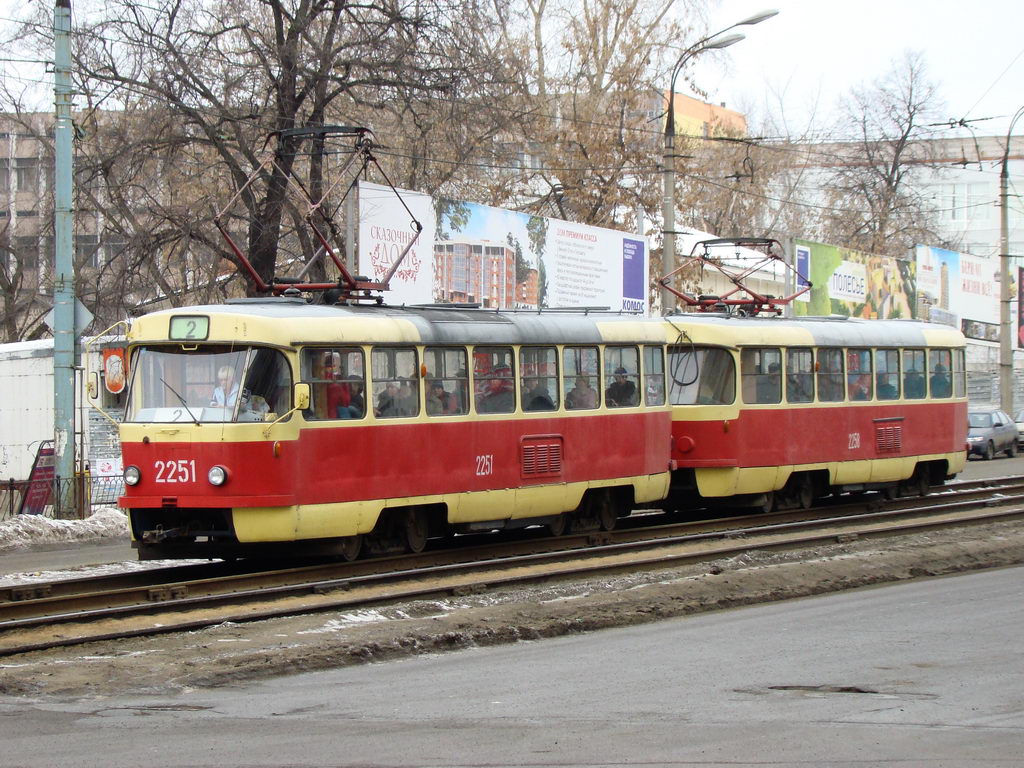 Ижевск, Tatra T3SU (двухдверная) № 2251