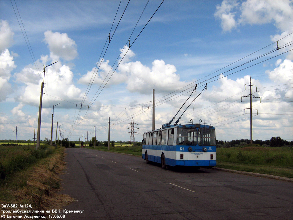 Кременчуг, ЗиУ-682В [В00] № 124; Кременчуг — Закрытая линия на БВК