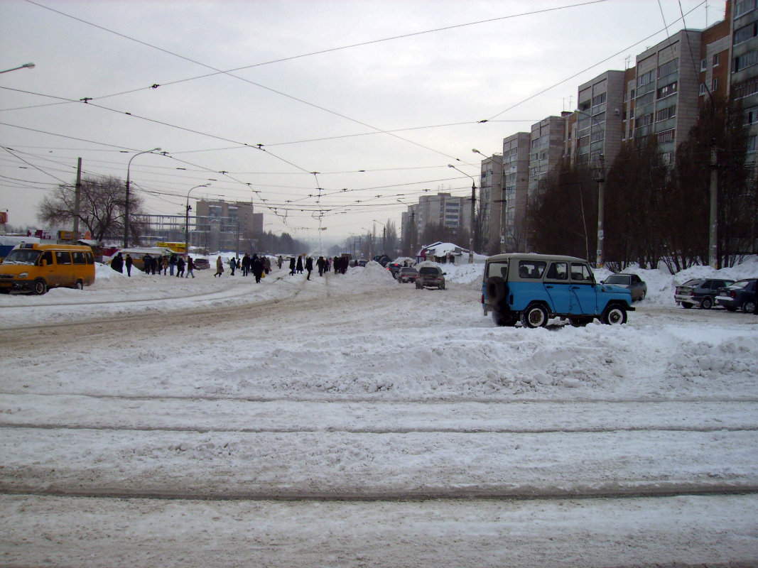 Samara — Snowfall 23-25 January 2008; Samara — Tram lines