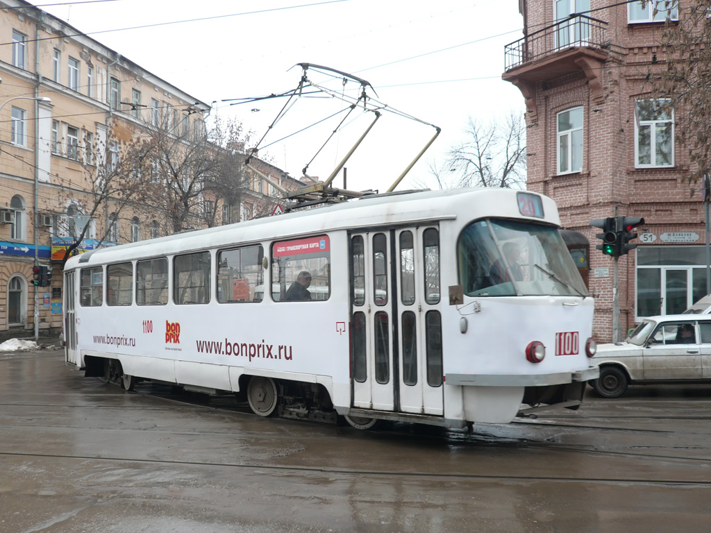 Самара, Tatra T3SU (двухдверная) № 1100