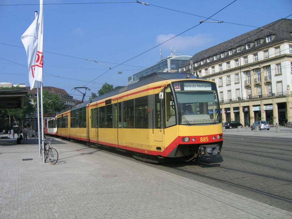 Карлсруэ, Siemens GT8-100D/M-2S № 885