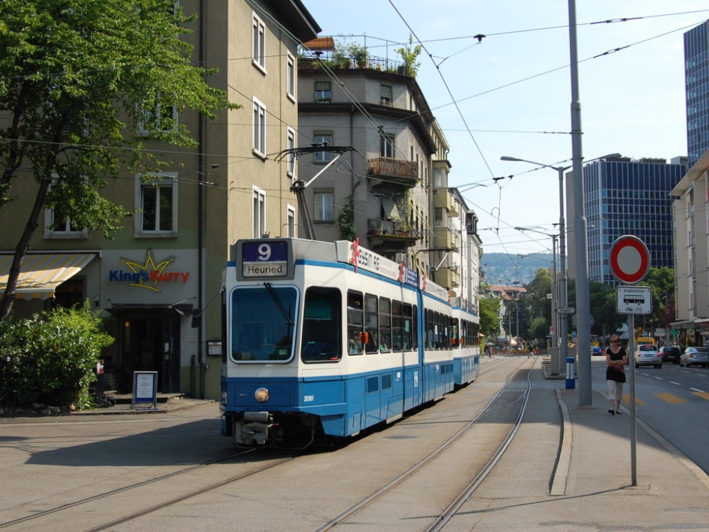 Zürich, SWP/SIG/BBC Be 4/6 "Tram 2000" # 2081