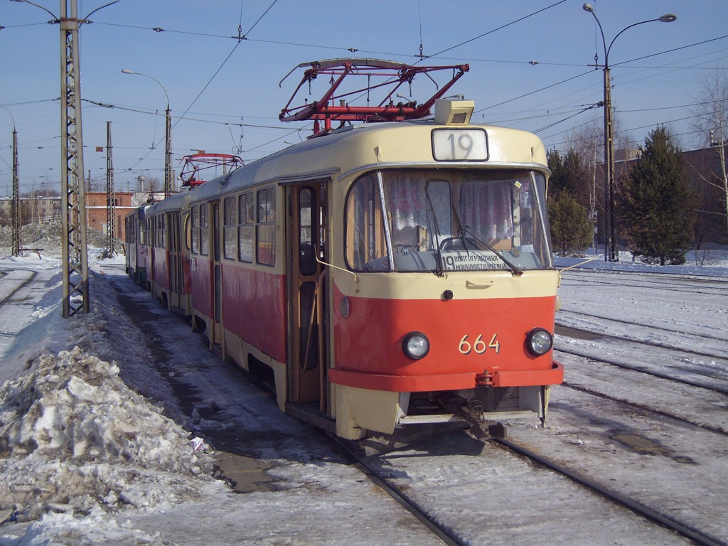 Екатеринбург, Tatra T3SU № 664