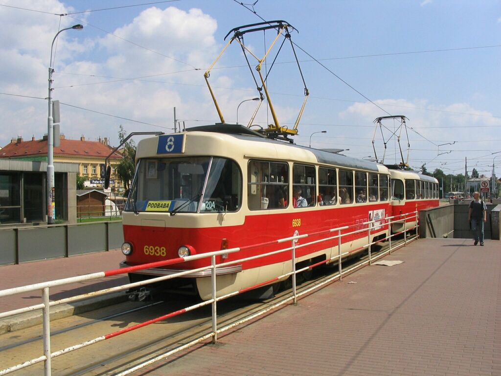 Прага, Tatra T3 № 6938