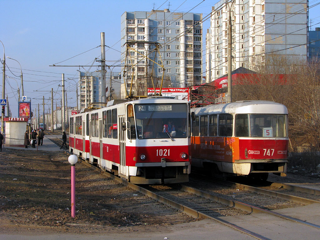 Самара, Tatra T6B5SU № 1021