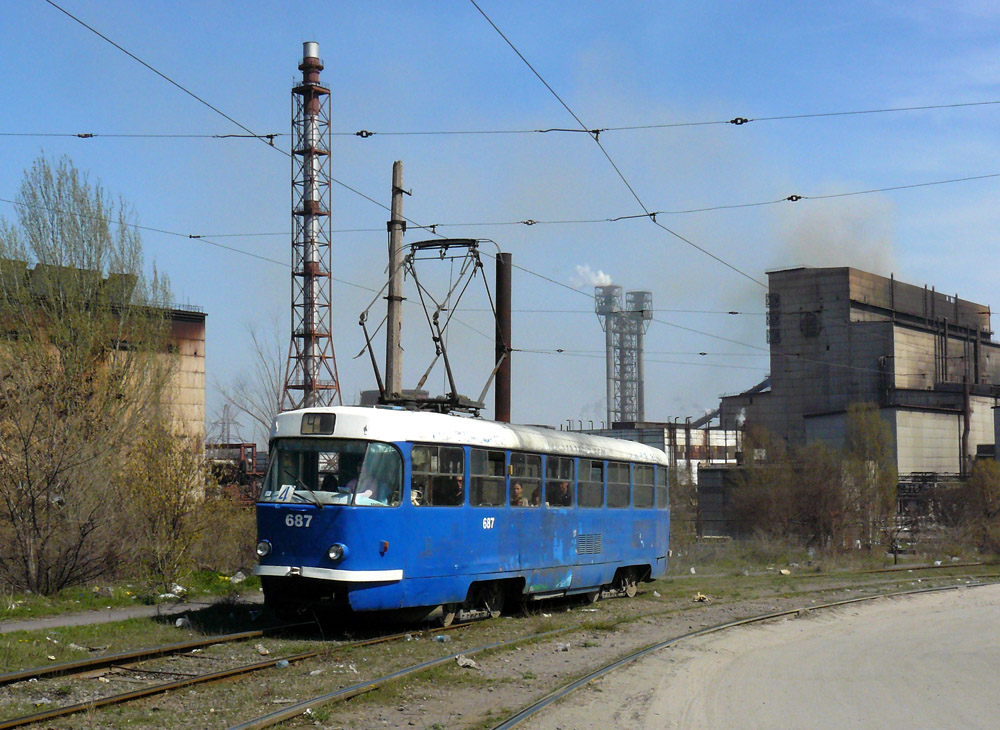 Каменское, Tatra T3SU № 687