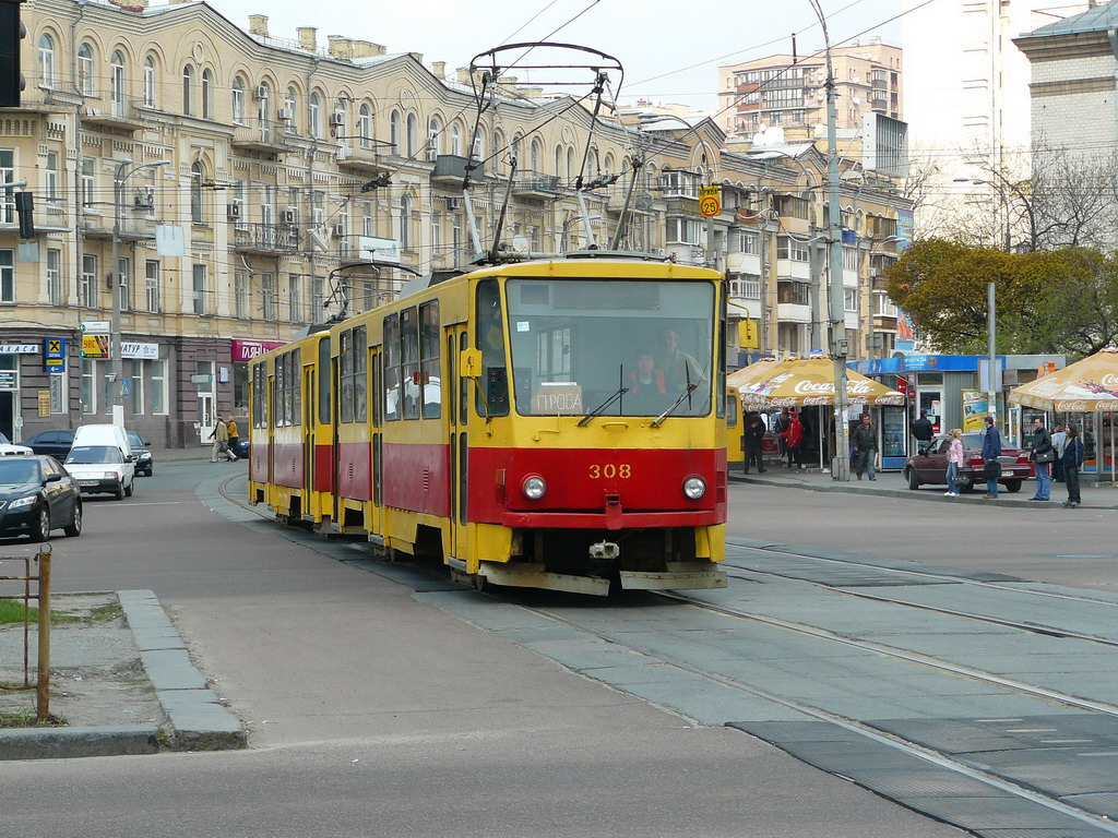 Киев, Tatra T6B5SU № 308