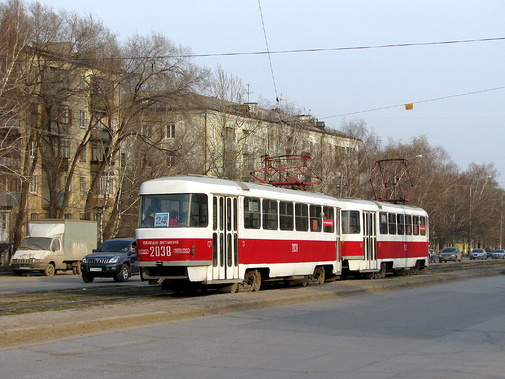 Самара, Tatra T3SU (двухдверная) № 2038