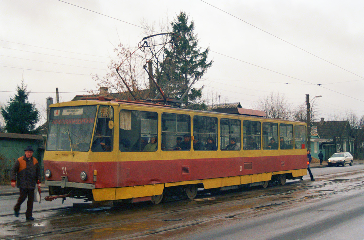 Тверь, Tatra T6B5SU № 21; Тверь — Тверской трамвай на рубеже XX и XXI вв. (2000 — 2001 гг.)