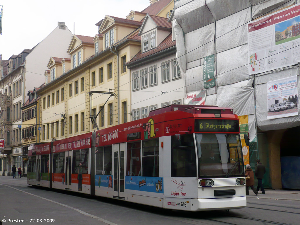 Эрфурт, Duewag MGT6DE № 616