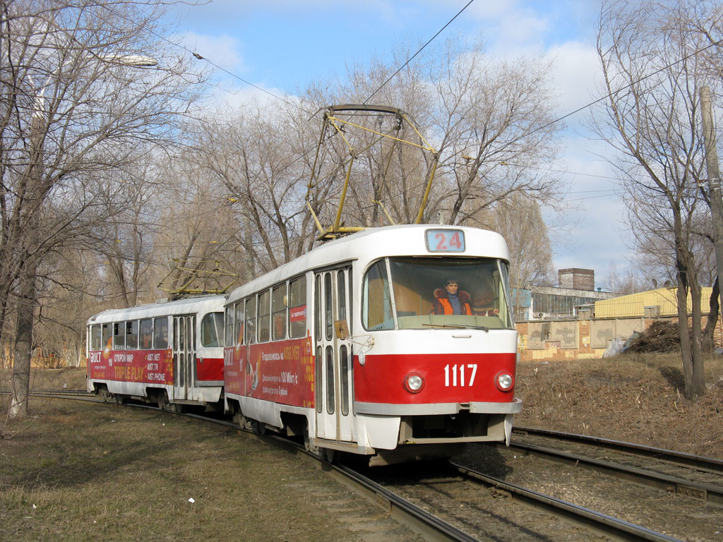 Самара, Tatra T3SU (двухдверная) № 1117