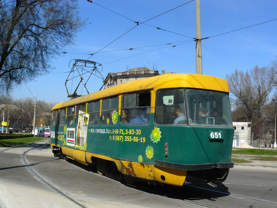 Каменское, Tatra T3SU № 651