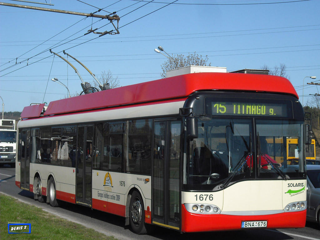 Вильнюс, Solaris Trollino II 15 AC № 1676