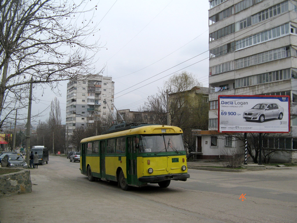 Крымский троллейбус, Škoda 9TrH27 № 3774