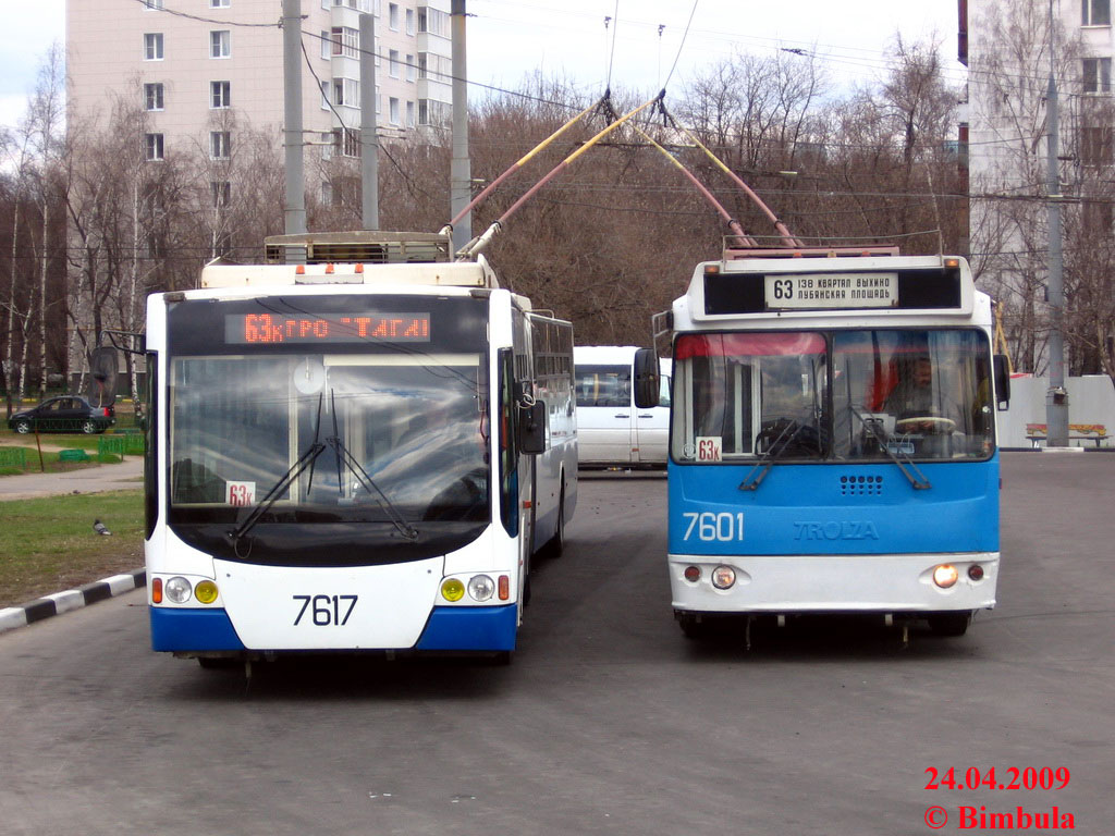 Москва, ВМЗ-62151 «Премьер» № 7617; Москва, Тролза-62052.01 [62052Б] № 7601
