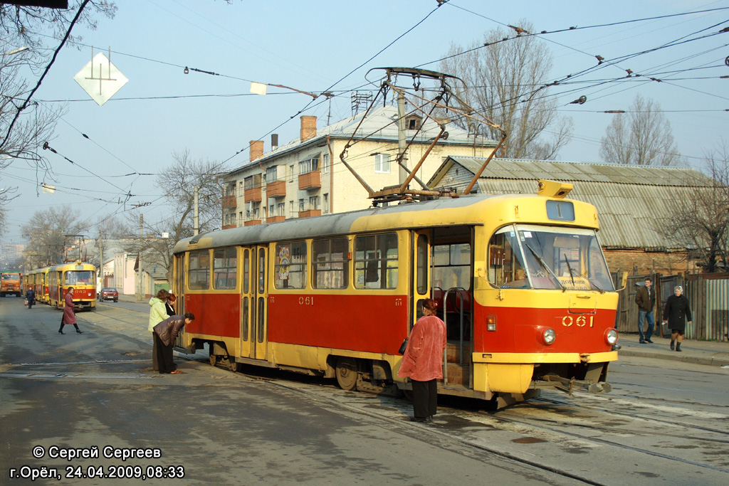 Orzeł, Tatra T3SU Nr 061; Orzeł — Traffic interruprions