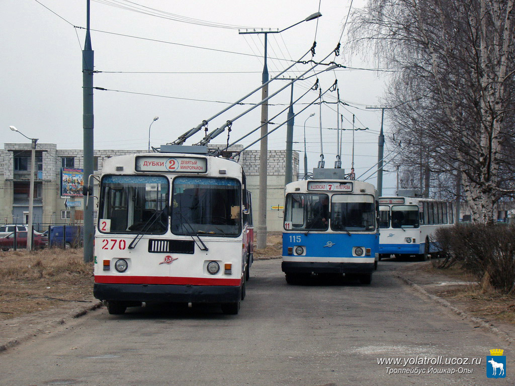 Йошкар-Ола, ЗиУ-682Г [Г00] № 270; Йошкар-Ола, ЗиУ-682В № 115; Йошкар-Ола — Разные фотографии