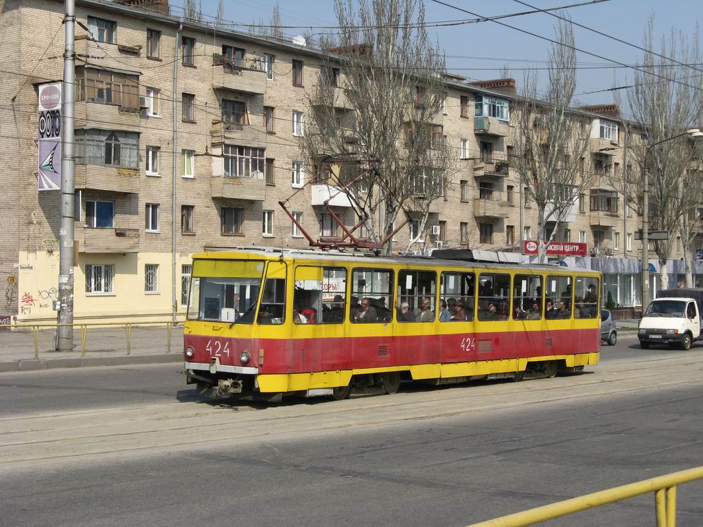 Запорожье, Tatra T6B5SU № 424