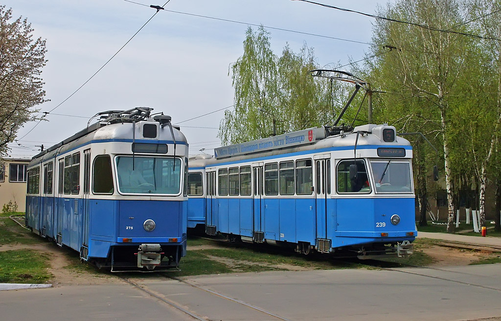 Винница, SWS/SIG/BBC Be 4/6 "Mirage" № 275; Винница, SWS/MFO Be 4/4 "Karpfen" № 239