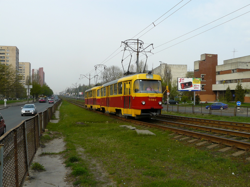 Киев, Tatra T3SU № 5593