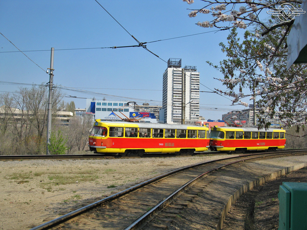 Волгоград, Tatra T3SU № 5809; Волгоград, Tatra T3SU № 5810