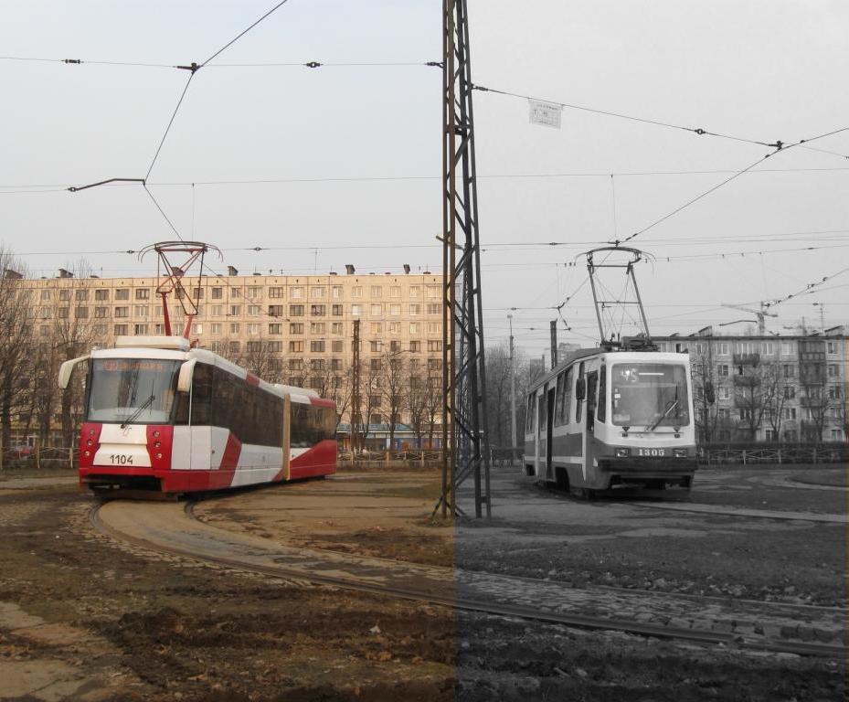 Saint-Petersburg, 71-152 (LVS-2005) Br. 1104; Saint-Petersburg, 71-134K (LM-99K) Br. 1305; Saint-Petersburg — Terminal stations